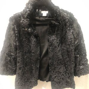 Faux fur jacket
